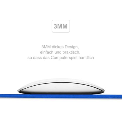 JIALONG Large Gaming Mouse Pad, Extended Mousepad with Blue Stitched Edges, XXL Desk Mat, Big Computer Keyboard Mat for Gaming and Office, 35.4 x 15.7 inches - color: Blue Stitched Edges