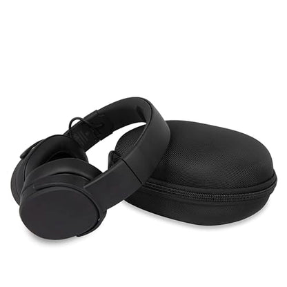 Ginsco Hard Shell Headphone Case Compatible with Skullcandy/Soundcore/Beats/Sony MDR7506/BERIBES/KVIDIO/TOZO Foldable Wireless/Wired Over-Ear Headphones, Travel Carrying Headset Case (Black)