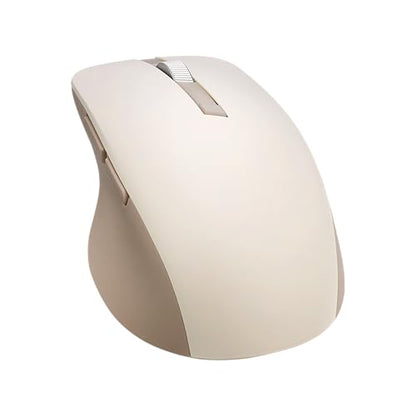 ASUS Wireless SmartO Mouse Silent Plus – Dual Mode (BT/2.4GHz), up to 3 Devices, Ergonomic, 4200 DPI, AA Battery Lasts up to 1 Year, Quiet Switches, Portable, for Productivity/Gaming - Oat Milk - color: Oat Milk