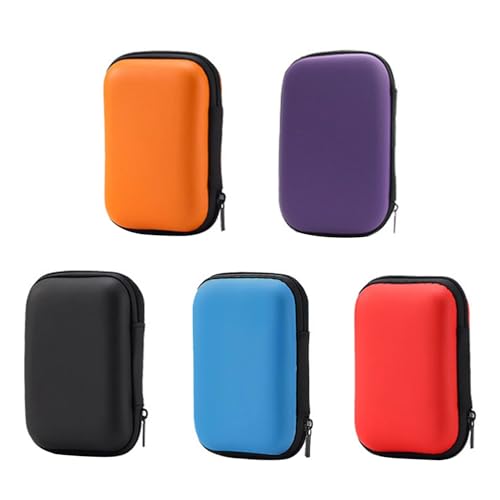 R36S Handheld Gaming Console Bag Shock Proof Portable Travel Carrying Case Storage Box with Pocket - color: red
