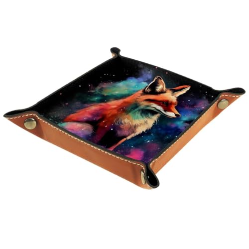 Galaxy Fox Dice Tray Dice Rolling Tray Folding Dice Holder for Dice Games, Like RPG, DND and Other Table Games - color: Multi 19