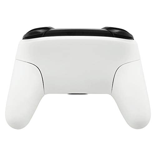 eXtremeRate White Faceplate Backplate Handles for Nintendo Switch Pro Controller, DIY Replacement Hand Grip Housing Shell Cover for Nintendo Switch Pro - Controller NOT Included - color: White
