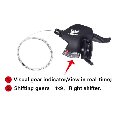 CNC Rear Derailleur 9 Speed Direct Mount/Hanger for Shimano/sram - color: 9-Rear Derailleur+Right Shifter Lever