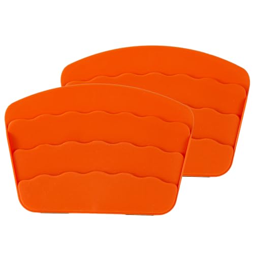 Card Holders for Playing Cards, Playing Cards Holder for Kids, Orange | Game Card Holders w/Foldable Stand, Playing Card Holder for Kids Adults Seniors, Poker, Family Game Nights Accessories - color: Orange, size: 2PCS