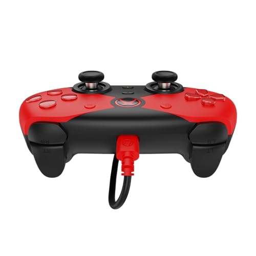 Hyperkin The Competitor Wired Controller for XBOX Series X|S, XBOX One & PC with Hall Effect Joysticks & Impulse Triggers, Symmetrical Layout & Precision D-Pad - Officially Licensed XBOX - Widow - color: 레드