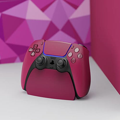 PlayVital Cosmic Red Controller Display Stand for ps5, Gamepad Accessories Desk Holder for ps5 Controller with Rubber Pads - color: Cosmic Red