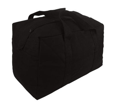 Rothco Canvas Parachute Cargo Bag | Built From Rugged Canvas, This Spacious Cargo Bag Hauls Gear With Ease—Durable, Reliable, And Ready - color: Black