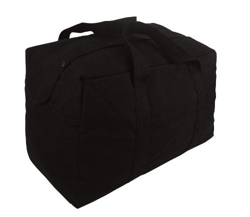 Rothco Canvas Parachute Cargo Bag | Built From Rugged Canvas, This Spacious Cargo Bag Hauls Gear With Ease—Durable, Reliable, And Ready - color: Black