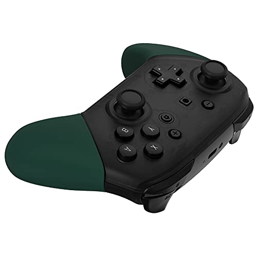 eXtremeRate Racing Green Replacement Handle Grips for Nintendo Switch Pro Controller, Soft Touch DIY Hand Grip Shell for Nintendo Switch Pro Controller - Controller NOT Included - color: Racing Green