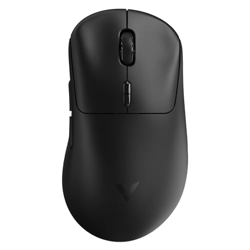 Rapoo VT3 Gen-2 Wireless Gaming Mouse, True 8K Wireless Polling Rate, 53g Lightweight, Up to 750 Hr Battery, Nordic nRF54L15 MCU, 100-Million Mechanical Switch, 10 Programmable Buttons, Macro Enabled - color: Black