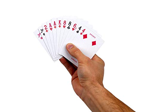 Regal Games Canasta Cards Set for Adults - Rummy Style 2-6 Player Card Games - Fun & Travel Playing Cards for Game Night (2 Decks, 54 Cards Each) - size: Canasta