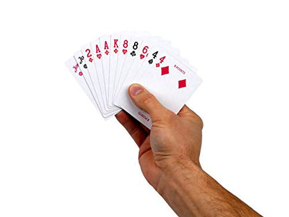 Regal Games Canasta Cards Set for Adults - Rummy Style 2-6 Player Card Games - Fun & Travel Playing Cards for Game Night (2 Decks, 54 Cards Each) - size: Canasta