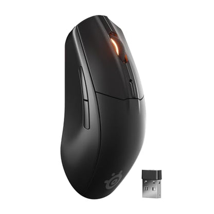SteelSeries Rival 3 Wireless Gen 2 Gaming Mouse — 2.4GHz and Bluetooth — 18000 DPI TrueMove Air Optical Sensor — 60 Million Click Durability — Light-Weight — 100% PTFE Feet — Black | TrueMove Air 18K Sensor with Quantum 2.0 Wireless and 60M clicks for gam