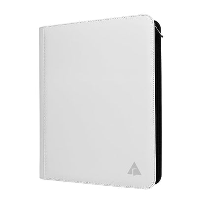 Top loader Binder, Holds 432 Top Loaders, 9 Pockets Top Loader Binder with Sleeves for Cards in 3'' x 4'' Top loaders -White - color: White