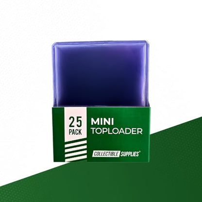 Mini Toploaders for Cards or Stickers 2 3/8" x 3 1/4" - 25 Pack Top Loaders 35pt. (25 pack)