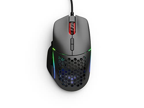 GLORIOUS Gaming Model I Wired Gaming Mouse - 69g Superlight, 2 Swappable Buttons, RGB, PTFE Feet, 9 Programmable Buttons, Side Thumb Rest - Black - color: Matte Black, size: Model I Wired
