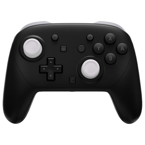eXtremeRate ThumbsGear Interchangeable Ergonomic Thumbsticks for Nintendo Switch 2 Pro Controller, Replacement Analog Thumb Sticks & Tools, 2 Height Adjustable Convex & Concave Grip Joysticks - White - color: White