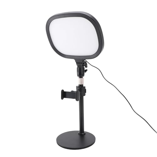 Video Conference Lighting Kit with Adjustable Stand & Phone Holder - Ideal for Zoom, Streaming, Makeup, and Video Recording
