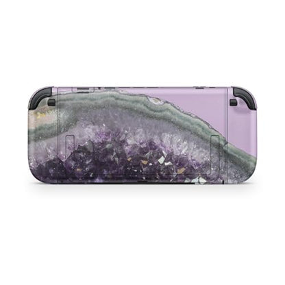 Gaming Skin Compatible with Nintendo Switch 2 Console Only - Amethyst Agate - Premium 3M Vinyl Protective Wrap Decal Cover - Easy to Apply | Crafted in The USA by MightySkins - color: Amethyst Agate, size: Switch 2 Console Skin Only, style: Matte Finish