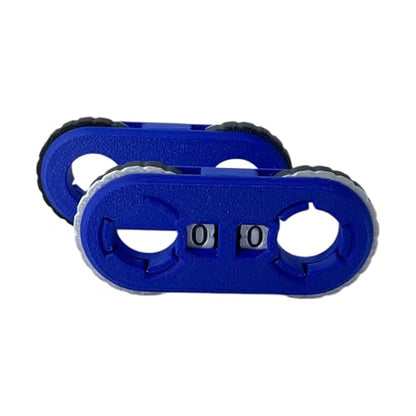 2 Pack MTG Life Counter - HP Tracker with Tracking Card Slot MTG Tabletop RPG Dungeons and Dragons (Blue) - color: Blue