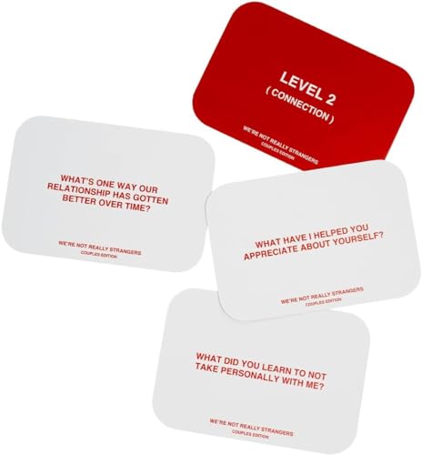 WE'RE NOT REALLY STRANGERS Couples Edition Card Game - 150 Conversation Cards for Couples - 2 Player Game for Memorable Date Nights & Game Nights, Ages 15+, 2 Players - style: Couples Edition