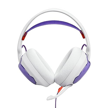 JBL Quantum 250 Wired Gaming Headset Spatial Sound Mic - White | Plug And Play 3.5mm Connection For PC, Xbox, PlayStation, Switch, With Detachable Boom Arm And Lightweight Over Ear Comfort - color: White