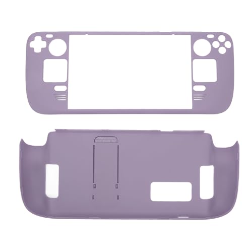MUNEFE Kickstand Protective Case for Steam Deck, Cover Protector with Stand Base, Full Fingerprint Proof Protective Case for Protecting Your Gaming Console(Lilac Purple)