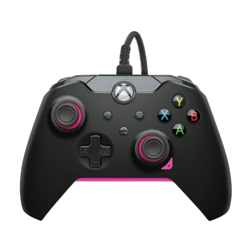 PDP Wired Controller Fuse Black for Xbox Series X|S, Gamepad, Wired Video Game Controller, Gaming Controller, Xbox One, Officially Licensed - Xbox Series X - color: Fuse Black