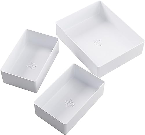 Token Silo Card Add On - 3-Piece Set of Game Trays, Holds Game Cards, Tokens, Dials and Dice, Organize LCG, TCG and Board Game Accessories, Modular Design, White Color, Made by Gamegenic - color: White