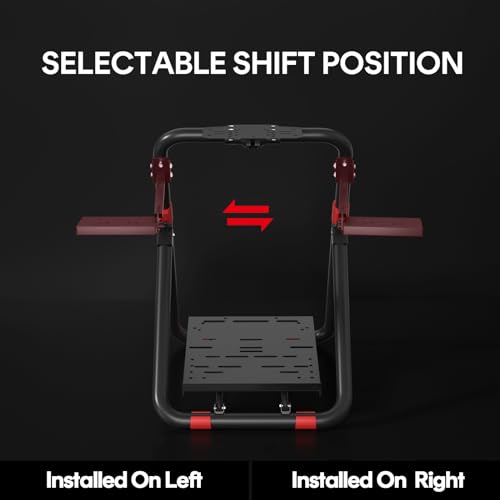 Racing Wheel Stand, Foldable Adjustable Steering Wheel Stand for Logitech G29 G920 G923 G27 G25, Thrustmaster T248X T248 T300RS T150 458 TX, Compatible with PS4 PS5 PC