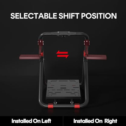 Racing Wheel Stand, Foldable Adjustable Steering Wheel Stand for Logitech G29 G920 G923 G27 G25, Thrustmaster T248X T248 T300RS T150 458 TX, Compatible with PS4 PS5 PC