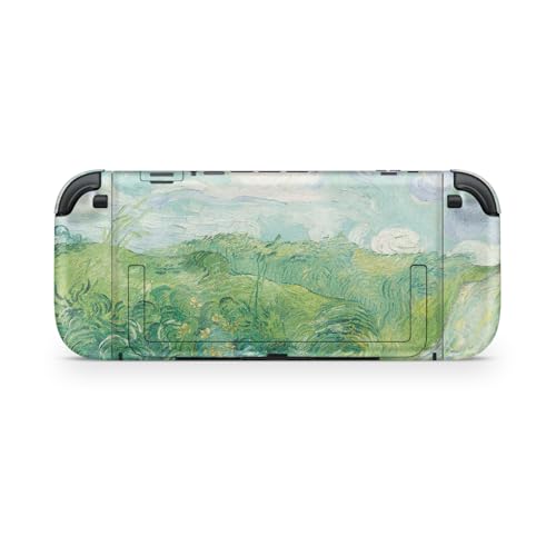 Glossy Glitter Gaming Skin Compatible with Nintendo Switch 2 Console Only - Green Wheat Fields - Premium 3M Vinyl Protective Wrap Decal Cover - Easy to Apply | Crafted in The USA by MightySkins - color: Green Wheat Fields, size: Switch 2 Console Skin Only