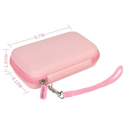 GWCASE Case for Anbernic RG35XX H RG28XX Retroid Game Console, Pink | 벨크로 스트랩 잠금 장치가 있는 맞춤형 핏 내부 트레이, 일상적인 휴대 및 여행, 캠프 또는 출퇴근을 위한 압력 방지 보호, 박스만 포함 - color: 핑크