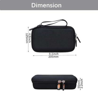 Legestori Hard EVA Travel Carry Case Compatible With Sony PSP 1000 2000 3000, Portable Protective Travel Cover Storage Box With Mesh Pocket & Carabiner (Case Only