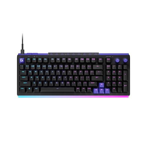 Logitech G512 X 98 TMR + Tactile Switch Mechanical Gaming Keyboard - Black | Hot-Swappable 9x TMR Rapid Trigger + Tactile Mechanical Switches, Gasket, PBT Keycaps, <8K, LIGHTSYNC RGB, for PC & Mac - color: Black, size: 98 percent, style: Tactile Switches