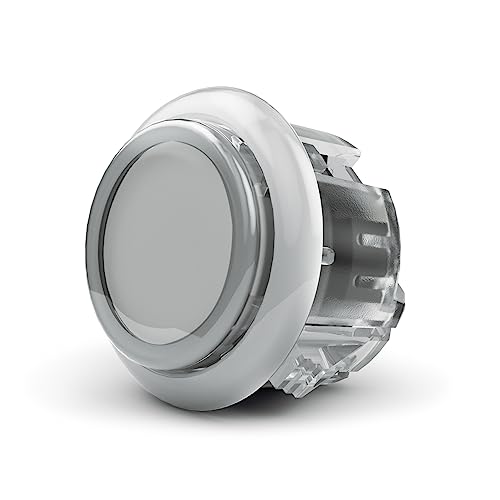 Qanba Gravity KS Mechanical Shafts Silent Pushbutton 30mm Snap-in (Boxed (Clear White D02(8 pcs) - color: Clear White D02(8 pcs）