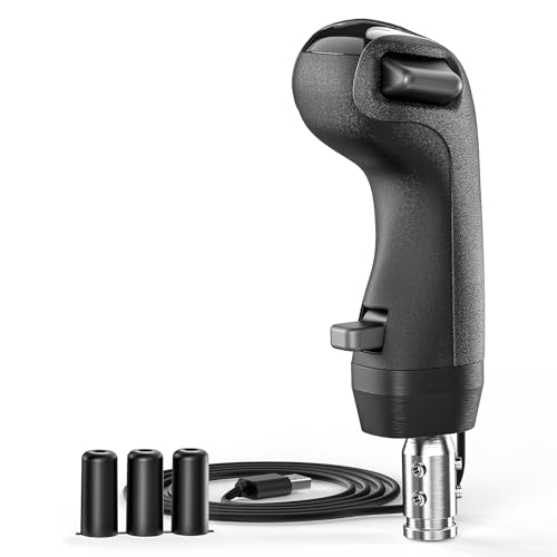 aikeec USB American Truck Simulator Shifter, Gearshift Knob Fit for ATS & ETS2 Games, PC Sim Racing Shifter Compatible with Logitech G25 G27 G29 G920 Thrustmaster TH8A Fanatec Version 2 - size: Truck Sim USB Shifter Version 2