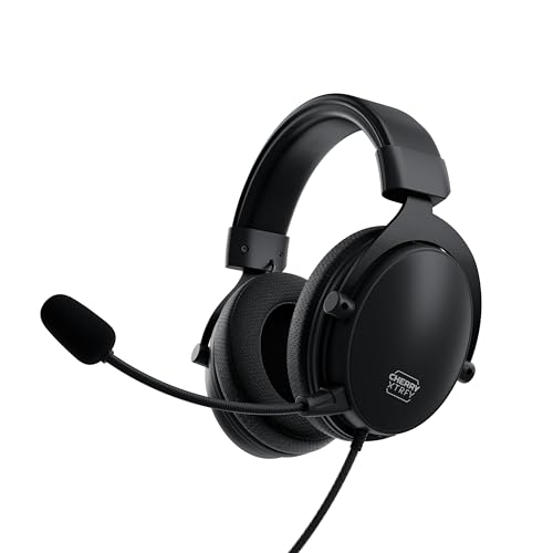 Xtrfy H2, Professional Gaming Headset, Optimised for Esports, Extra-Large Ear Cushions with Memory Foam Pads, Detachable Microphone, Braided Cable, Black