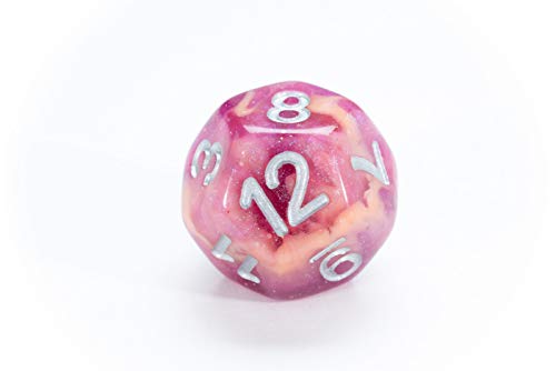 Gate Keeper Games & Dice Gatekeeper Games Aether Dice Rasberry and Cream, Multi - style: Raspberry