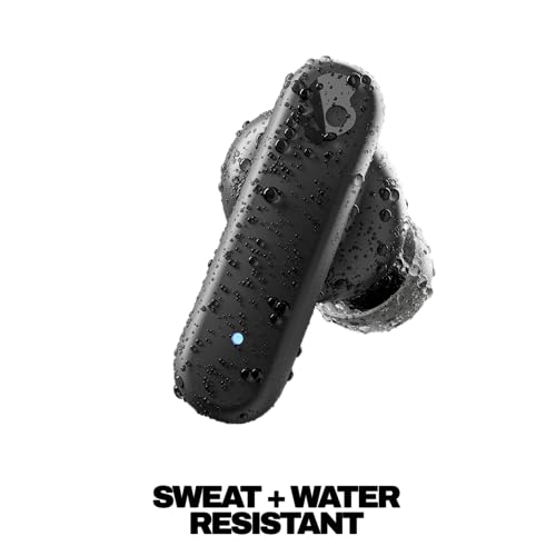Skullcandy Smokin’ Buds Wireless Noise Isolating Earbuds - Midnight Smoke | In-Ear Fit, Bluetooth, 20 Hours Battery, IPX4 Sweat and Water Resistant, Microphone for iPhone Android, Commuting, Studying - color: Midnight Smoke