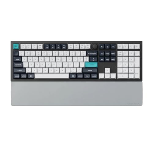 Keychron Gray Silicone Wrist & Palm Rest – 17.6" Full Size for K10 Pro / K10 Max / Q6 / Q6 Pro / Q6 Max / Q6 HE / V6 / V6 Max – Full Honeycomb Anti-Slip Base, Smooth & Soft Typing Support - color: Gray, size: 17.6" - Full Size - K10 / Q6/ V6（Pro/ Max / HE