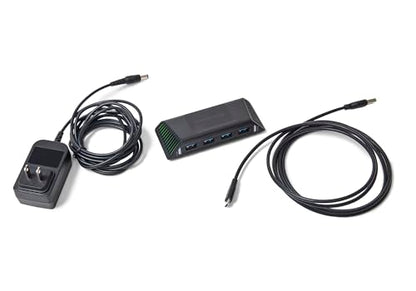 PowerA 4-Port USB 5Gbps Hub for Xbox Series X|S, USB 3.2, AC Powered, Weighted Base, Officially Licensed - style: USB Hub