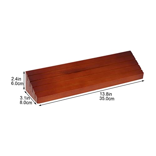 YARNOW 1pc Sturdy Wood Card Holder Stand for Play Desktop Organizer for Poker and Card Games Base Slots