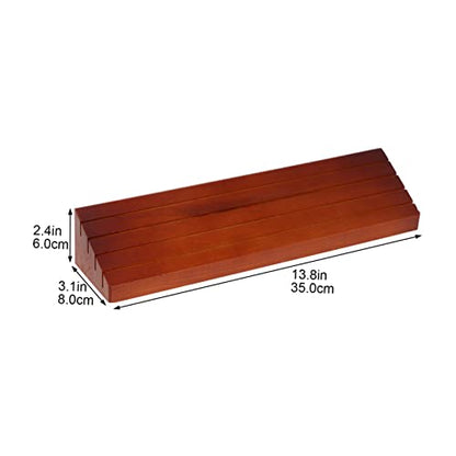 YARNOW 1pc Sturdy Wood Card Holder Stand for Play Desktop Organizer for Poker and Card Games Base Slots