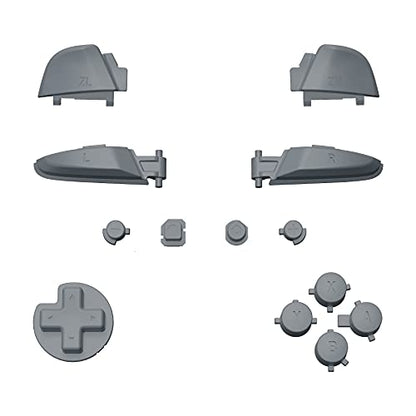 eXtremeRate New Hope Gray Repair ABXY D-pad ZR ZL L R Keys for Nintendo Switch Pro Controller, DIY Replacement Full Set Buttons with Tools for Nintendo Switch Pro Controller - Controller NOT Included - color: New Hope Gray