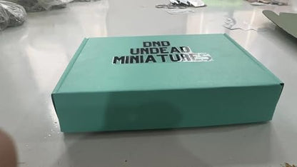 iPEAU|DND Miniatures Bulk Undead Theme Dungeons and Dragons Starter Set 2D Figurines D&D 5E Minis Kit Pathfinder Map Flat Figures TTRPG Accessories Tabletop RPG Terrain Supplies DM Players Gifts - style: 2d-mini-Undead