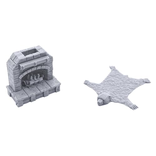 Tavern Bar Furniture Set - DND Terrain - Tabletop RPG Scenery and Wargame Terrain 28mm Miniatures