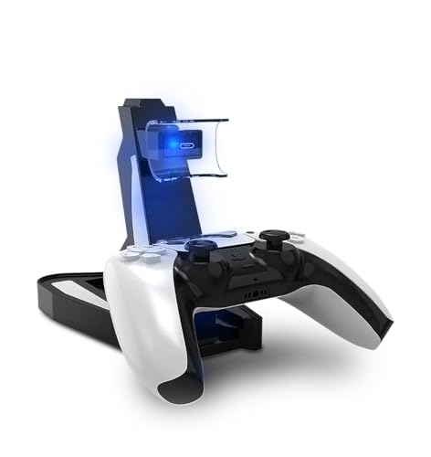 Charging Dock Station for PlayStation 5 Controllers - Vertical Controller Charger Stand, Dual Ports PS5 Charging Dock, Overcharge Protection PS5 USB Charging Station