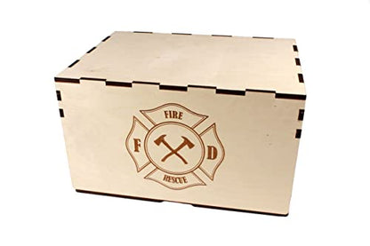 The Broken Token Flash Point: Fire Rescue Compatible Game Crate - Wooden Storage Box with Multiple Trays