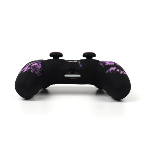 Lion Controller Skin Cover Compatible with PS5/Playstation 5 Controller, RALAN Protector Case Customised Thumb Grip - color: Lion Black Purple